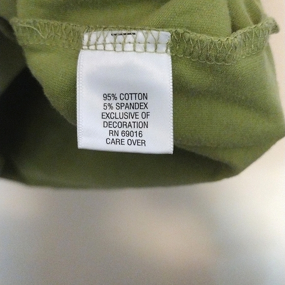 Breckenridge Green Embellished T-Shirt - size 1X - Picture 5 of 5